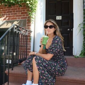 Hill House Louisa Nap Dress Multi-Berry Crepe in Large